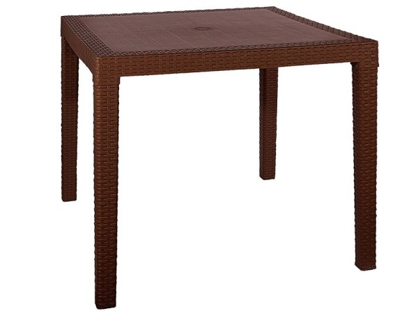 Стол квадратный FIJI Quatro Table Коричневый купить в Малоярославце