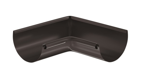 Водосток Aquasistem, система 125x90 - Угол желоба, внутренний 90° RR 32 Тёмно-Коричневый купить в Малоярославце