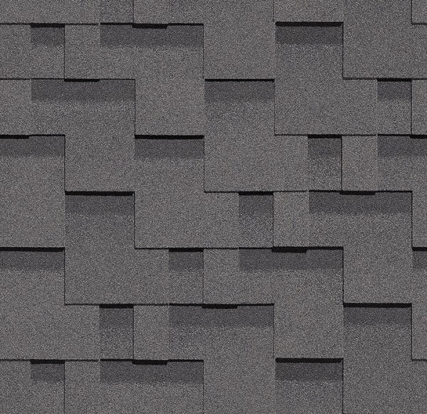 Гибкая черепица Docke, коллекция Тетрис – Серый купить в Малоярославце