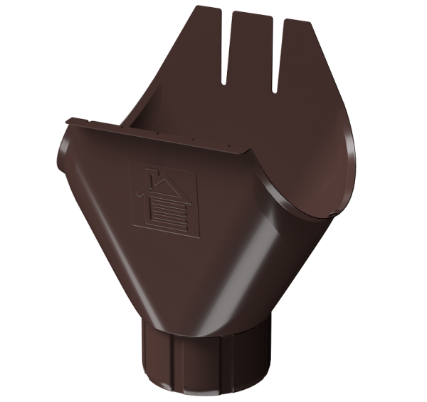 Воронка желоба D125 Döcke STAL PREMIUM Шоколад, (RAL 8019) купить в Малоярославце