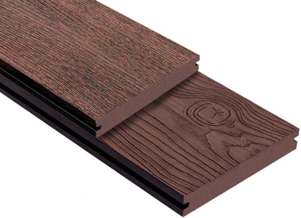 Террасная доска ДПК Outdoor 3D полнотелая STORM/OCEAN BROWN коричневая микс купить в Малоярославце