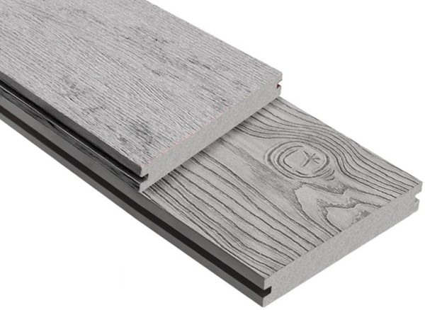 Террасная доска ДПК Outdoor 3D полнотелая STORM/OCEAN GREY серая микс купить в Малоярославце