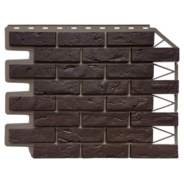 Фасадная панель FineBer, Кирпич Баварский, Темно коричневый купить в Малоярославце