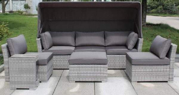 Диван-Трансформер AFINA плетеный из иск. ротанга AFM-320G Grey купить в Малоярославце