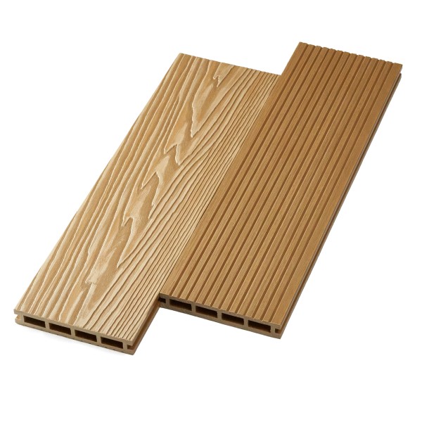 Террасная доска ДПК NanoWood двусторонняя New 3D тиснение + вельвет Орех купить в Малоярославце