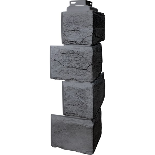 Цокольный сайдинг FineBer – Серия “Камень природный”, Угол наружный Кварцевый купить в Малоярославце