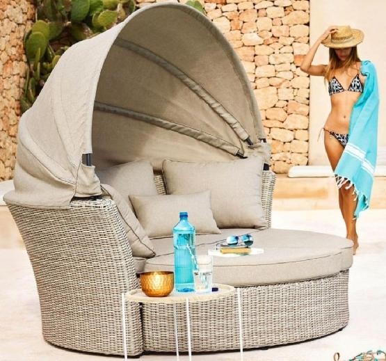 Диван-Трансформер AFINA плетеный из иск. ротанга AFM-325 Beige купить в Малоярославце