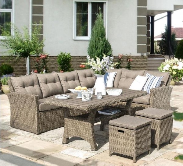 Комплект мебели AFINA плетеной из иск. ротанга AFM-307B Beige купить в Малоярославце
