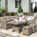 Комплект мебели AFINA плетеной из иск. ротанга AFM-307B Beige купить в Малоярославце