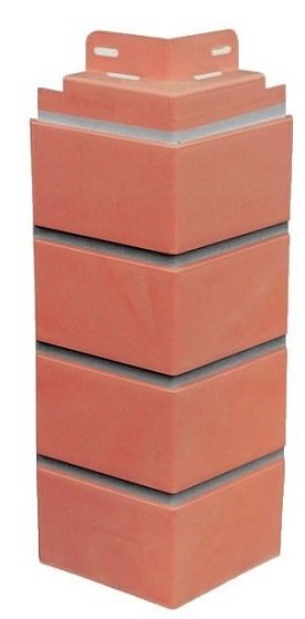 Угол к фасадной панели SteinDorf Кирпич красный с прокрашенными швами купить в Малоярославце