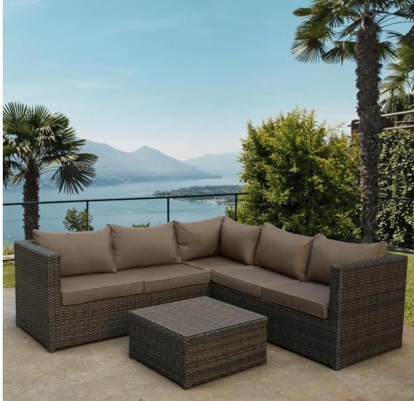 Комплект мебели AFINA плетеной из иск. ротанга YR825A Brown/Beige купить в Малоярославце