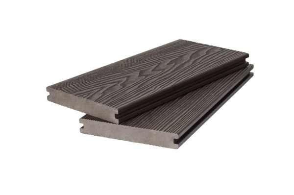 Доска террасная 3D фактура дерева POLIVAN GROUP двухсторонняя полнотелая SINGARAJA тёмно-коричневый купить в Малоярославце