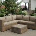 Комплект мебели AFINA плетеной из иск. ротанга YR825B Beige купить в Малоярославце