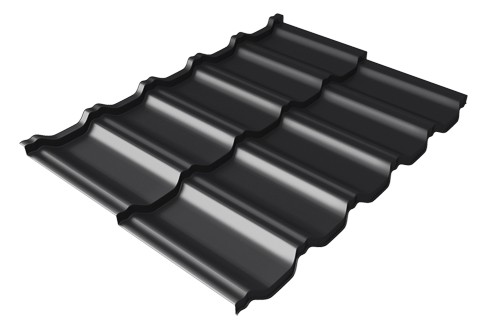 Металлочерепица модульная Квинта Uno Grand Line c 3D резом 0,5 Rooftop Matte RAL 9005 черный купить в Малоярославце