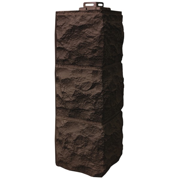 Угол Фасайдинг Серия «Доломит» Тёмно Коричневый купить в Малоярославце