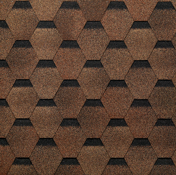 Гибкая черепица EURASIA Docke, Коллекция ШЕСТИГРАННИК Светло-коричневый купить в Малоярославце
