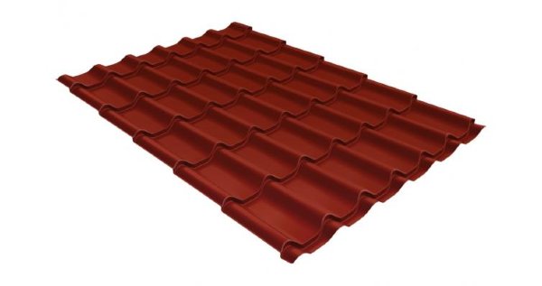 Металлочерепица классик 0,5 Satin RAL 3009 оксидно-красный купить в Малоярославце