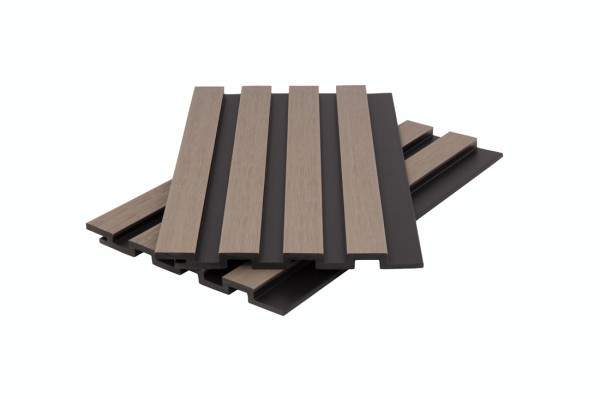 Стеновая панель брусковая двухцветная co-extrusion, snow mix купить в Малоярославце