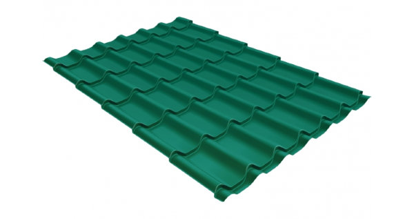 Металлочерепица классик 0,5 Satin RAL 5021 купить в Малоярославце