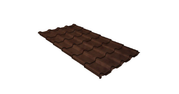 Металлочерепица камея 0,45 Safari Twincolor Brown купить в Малоярославце