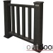Ограждение из ДПК Outdoor Классик 3D STORM чёрный купить в Малоярославце