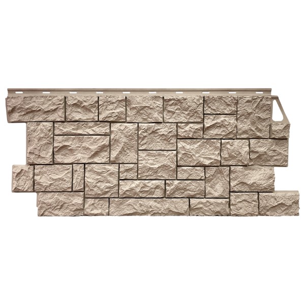 Фасадная панель FineBer, Камень Дикий, Песочный купить в Малоярославце