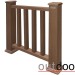 Ограждение из ДПК Outdoor Классик 3D STORM коричневый микс купить в Малоярославце