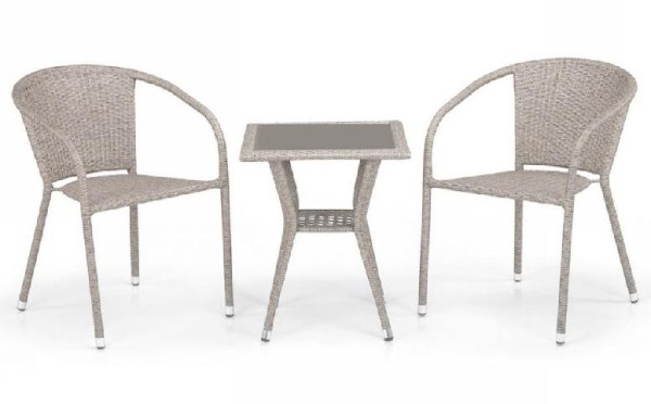 Комплект плетеной мебели AFINA из иск. ротанга T25C/Y137C-W85 Latte 2Pcs купить в Малоярославце