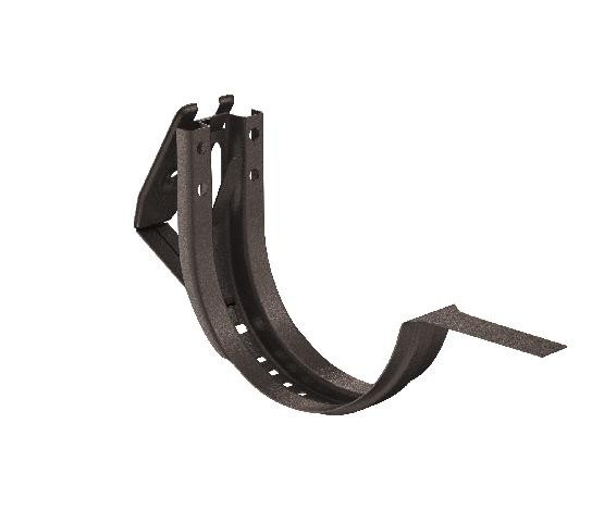 Водосток Aquasistem, Система 125x90 - Крюк крепления желоба короткий регулируемый RR 32 Тёмно-коричневый matt купить в Малоярославце