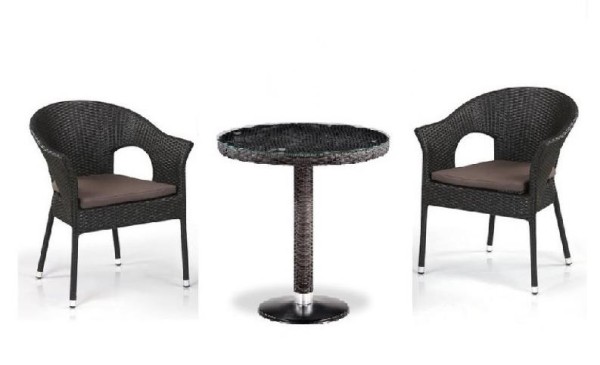 Комплект плетеной мебели AFINA из иск. ротанга T601/Y79A-W53 Brown 2Pcs купить в Малоярославце