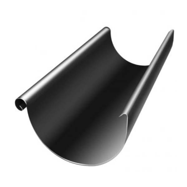 Водосток Grand Line 125x90 – Желоб 3м RAL 9005 купить в Малоярославце