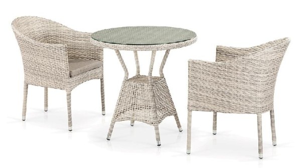 Комплект плетеной мебели AFINA из иск. ротанга T705ANT/Y350-W85 Latte 2Pcs купить в Малоярославце