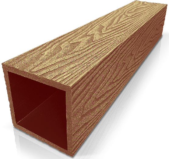 Столб ДПК 3D GardenParkett фактура дерева Бук купить в Малоярославце