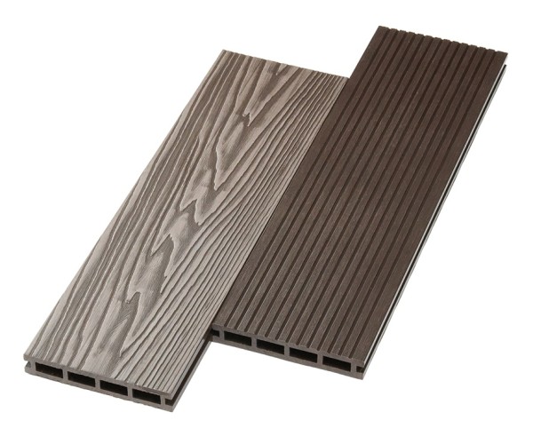 Террасная доска ДПК NanoWood двусторонняя New 3D тиснение + вельвет Венге купить в Малоярославце