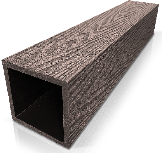 Столб ДПК 3D GardenParkett фактура дерева Венге купить в Малоярославце