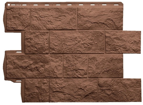 Фасадная панель Альта-Профиль Туф ЭКО Терракотовый купить в Малоярославце