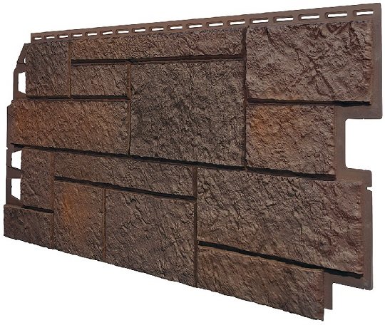 Фасадная панель VOX Sandstone (Сандстоун) темно коричневый купить в Малоярославце