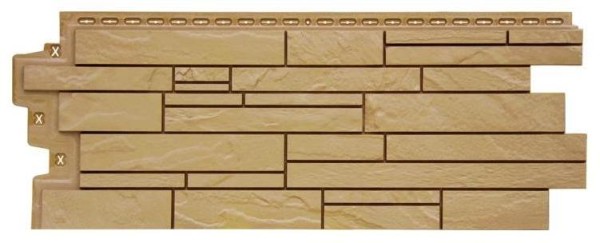 Фасадная панель Grand Line Скала Стандарт песочная купить в Малоярославце