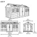 Сарай пластиковый LifeTime 15x8 DD купить в Малоярославце