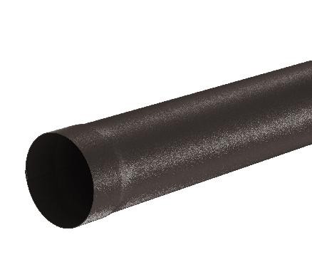 Водосток Aquasistem, Система 125x90 - Труба водосточная 1.00м RR 32 Тёмно-коричневый matt купить в Малоярославце