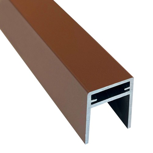 П-профиль Алюминиевый EasyDecking 35x25 Коричневый купить в Малоярославце