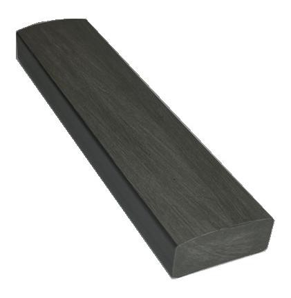 Лавочный брус Ecodecking Некст полнотелый брашированный 70х35 графит купить в Малоярославце
