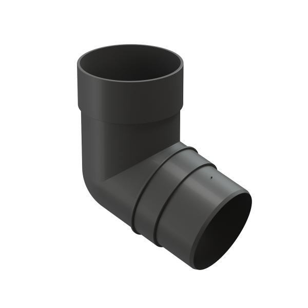Колено 72˚ для водосточной трубы Docke Premium Графит купить в Малоярославце