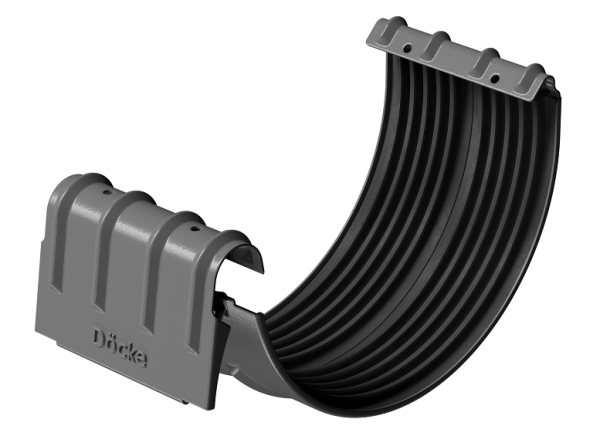 Соединитель желобов D125 Döcke STAL PREMIUM Графит, (RAL 7024) купить в Малоярославце