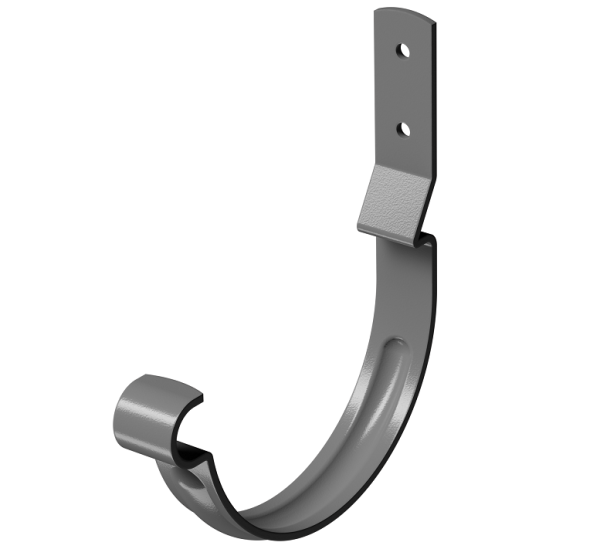 Карнизный крюк короткий (гнутый) D125 Döcke STAL PREMIUM Графит, (RAL 7024) купить в Малоярославце